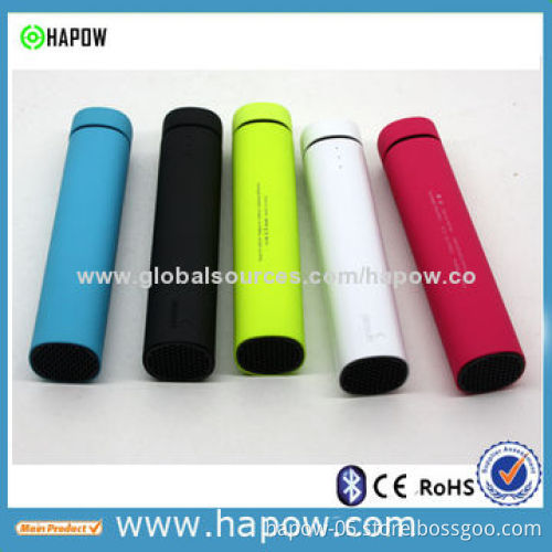 2014 New Mini Speaker Power Bank/Universal External Battery Charger, 100Hz-20kHz Frequency Response